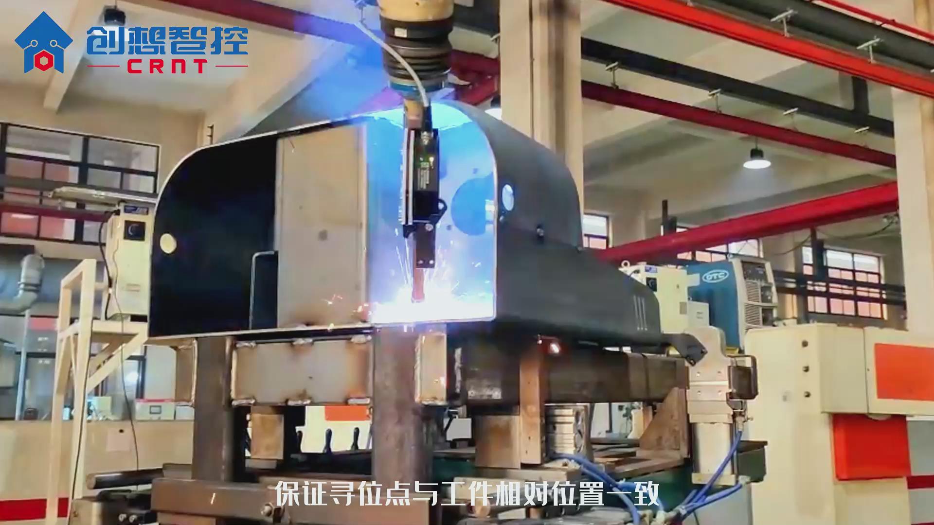 創想視覺焊縫跟蹤系統適配OTC機器人實現高效自動焊接的案例