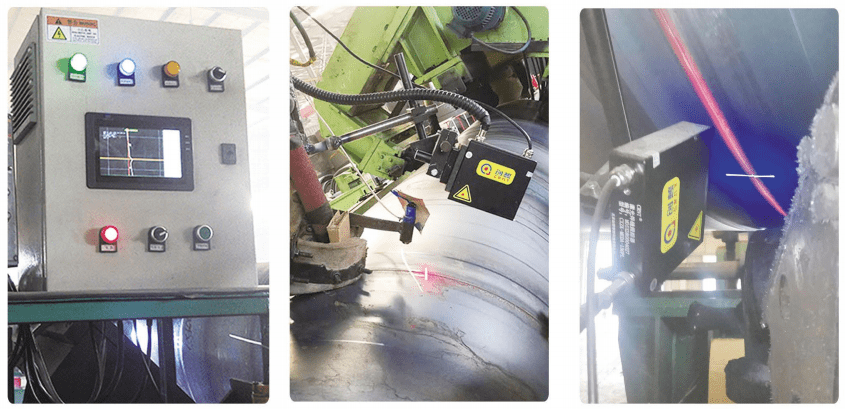 螺旋管焊縫跟蹤系統（內、外焊）產品實際安裝效果圖