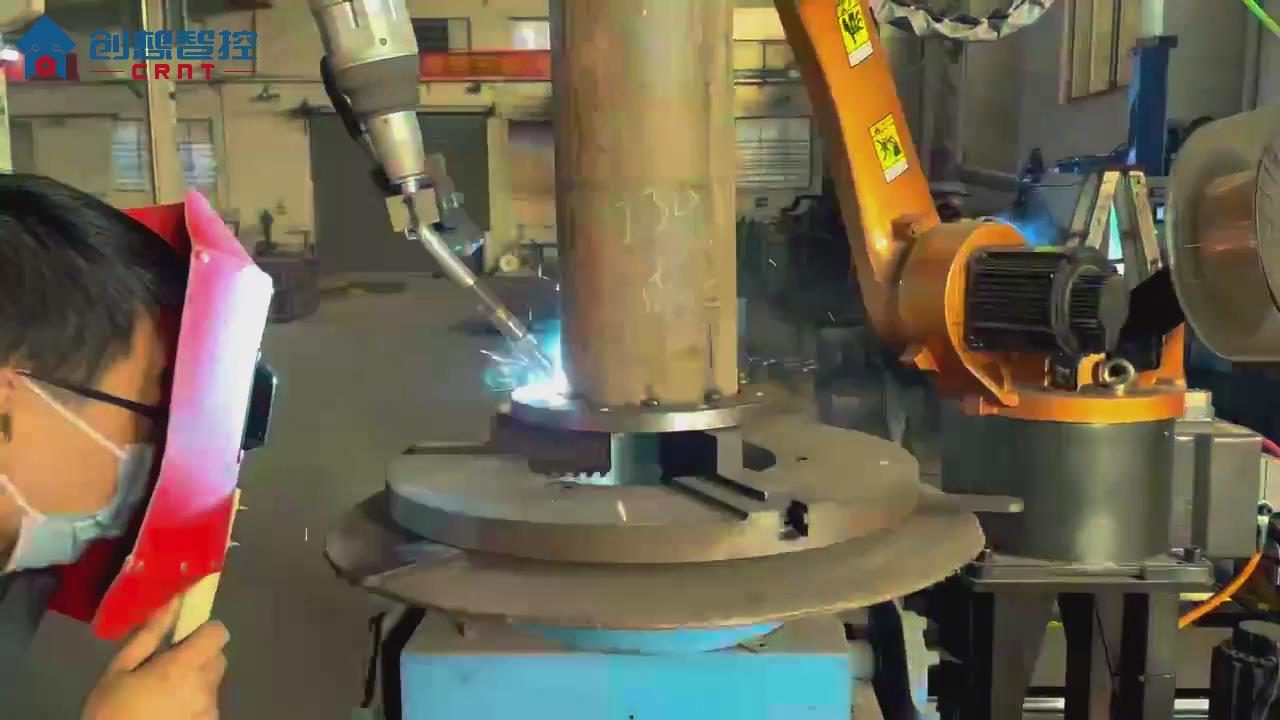 創(chuàng)想視覺焊縫跟蹤系統(tǒng)適配廣數(shù)機器人在電力行業(yè)變壓器焊接的應(yīng)用