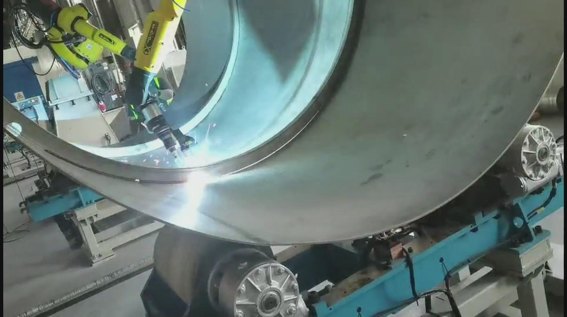 創想智控激光焊縫跟蹤系統在LNG液化天然氣儲罐焊接自動化升級改造的應用